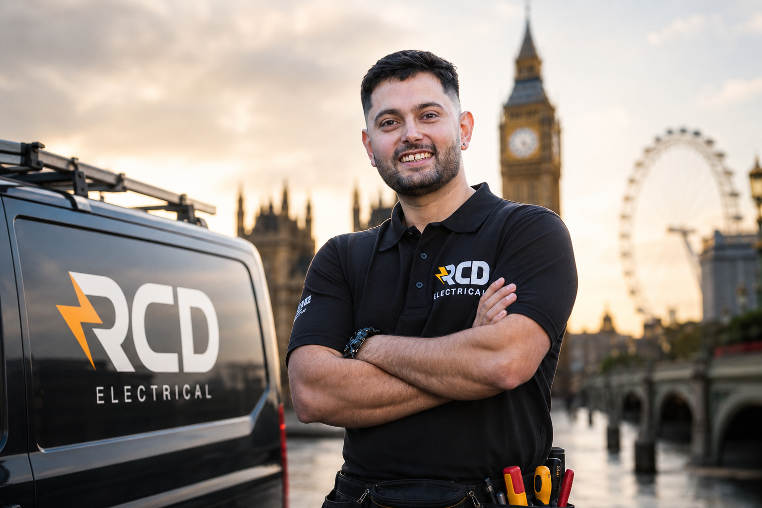 Emergency electrician in London carrying out electrical fault finding